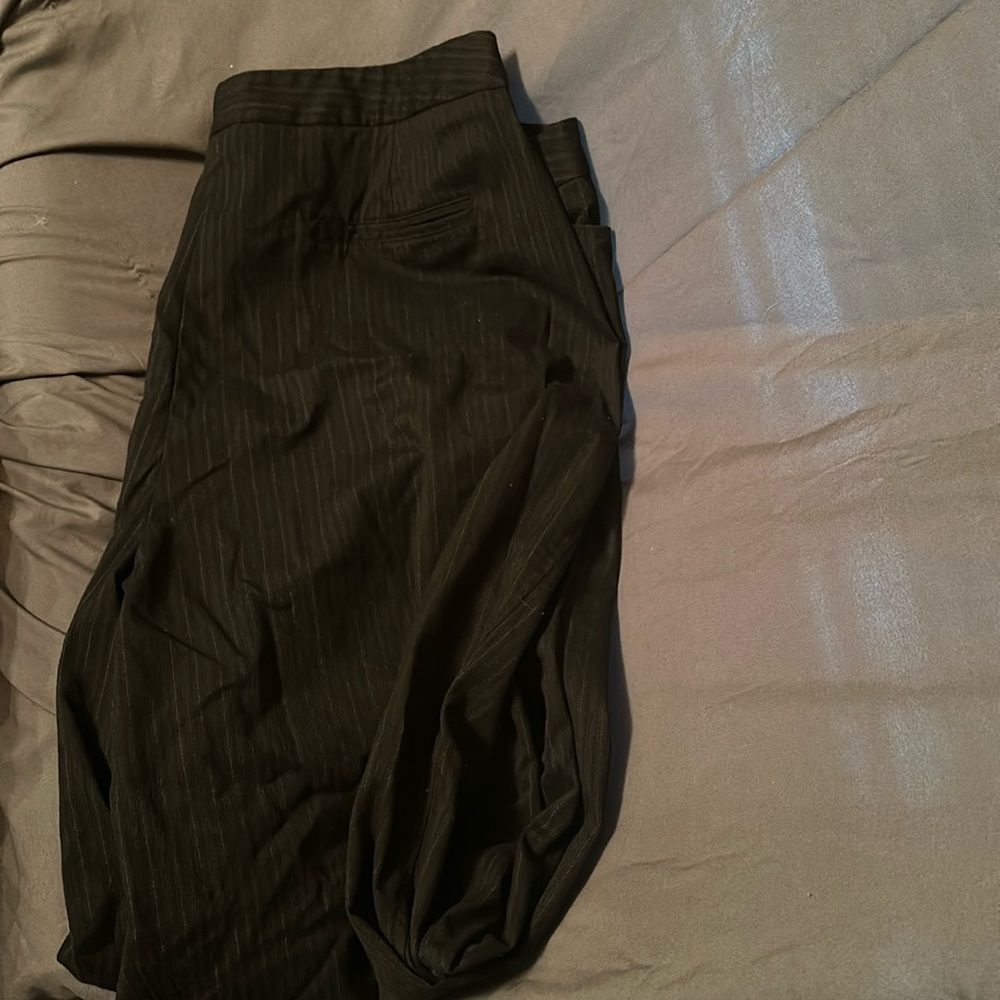 Worthington Slacks- black white pinstripe